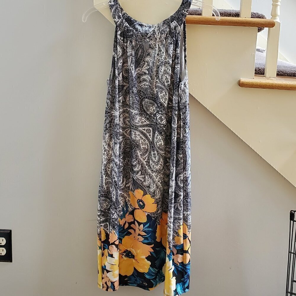 Perceptions New York Dress Paisley Floral Dress size Large